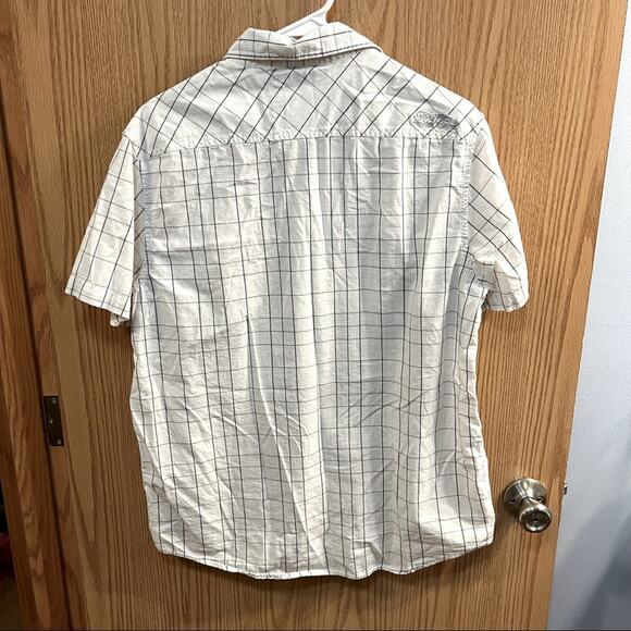 Tony Hawk Men’s Short Sleeve Button Down Shirt w/ Snap Buttons Size Medium - Picture 2 of 8